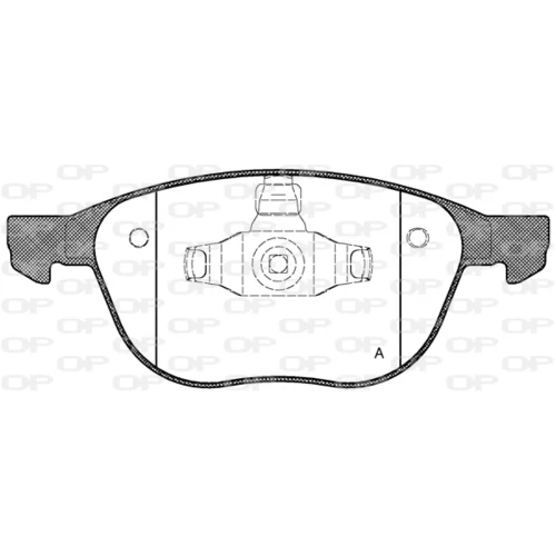 Sada brzdových platničiek kotúčovej brzdy OPEN PARTS BPA1082.00