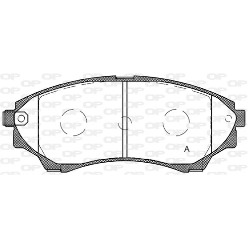 Sada brzdových platničiek kotúčovej brzdy OPEN PARTS BPA1151.00