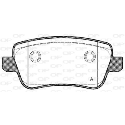 Sada brzdových platničiek kotúčovej brzdy OPEN PARTS BPA1178.00