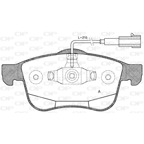 Sada brzdových platničiek kotúčovej brzdy BPA1183.12 (OPEN PARTS)