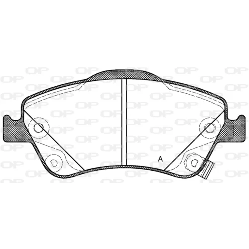 Sada brzdových platničiek kotúčovej brzdy OPEN PARTS BPA1310.02