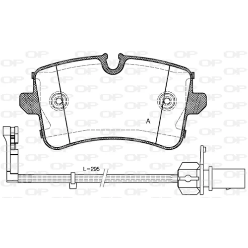 Sada brzdových platničiek kotúčovej brzdy OPEN PARTS BPA1343.10