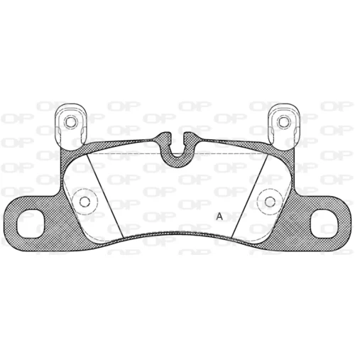 Sada brzdových platničiek kotúčovej brzdy OPEN PARTS BPA1379.20