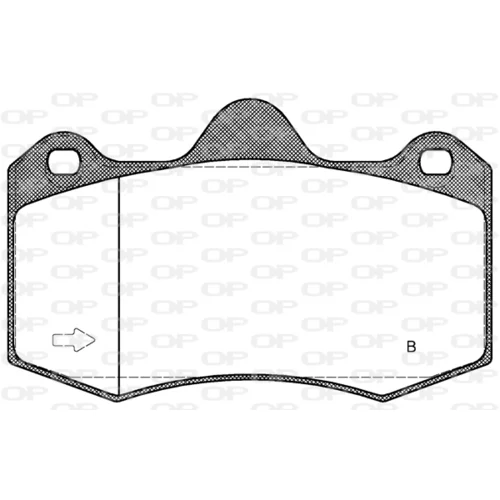 Sada brzdových platničiek kotúčovej brzdy OPEN PARTS BPA1404.00