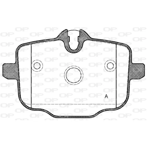 Sada brzdových platničiek kotúčovej brzdy OPEN PARTS BPA1433.00