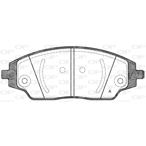 Sada brzdových platničiek kotúčovej brzdy OPEN PARTS BPA1537.02