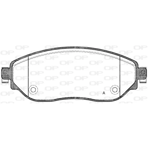 Sada brzdových platničiek kotúčovej brzdy BPA1617.08 (OPEN PARTS)