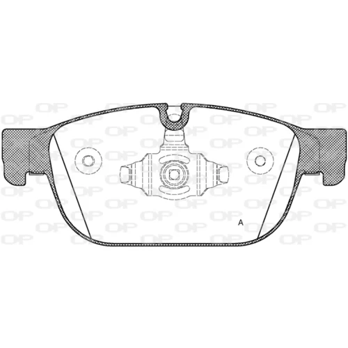 Sada brzdových platničiek kotúčovej brzdy OPEN PARTS BPA1696.00