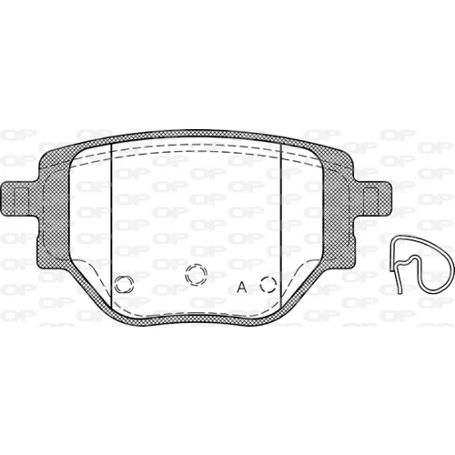 Sada brzdových platničiek kotúčovej brzdy BPA1905.00 (OPEN PARTS)