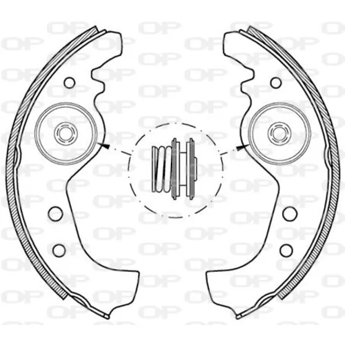 Sada brzdových čeľustí OPEN PARTS BSA2001.00