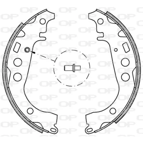 Sada brzdových čeľustí OPEN PARTS BSA2044.00