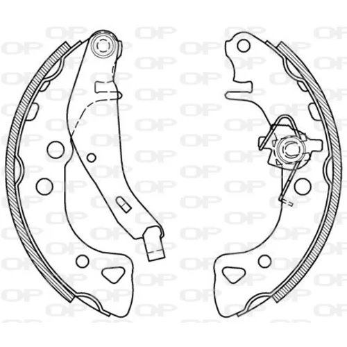 Sada brzdových čeľustí OPEN PARTS BSA2061.00