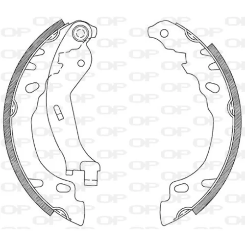 Sada brzdových čeľustí OPEN PARTS BSA2083.00