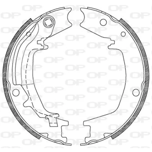 Sada brzdových čeľustí OPEN PARTS BSA2128.00