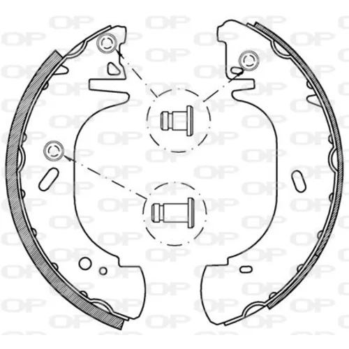 Sada brzdových čeľustí OPEN PARTS BSA2137.00