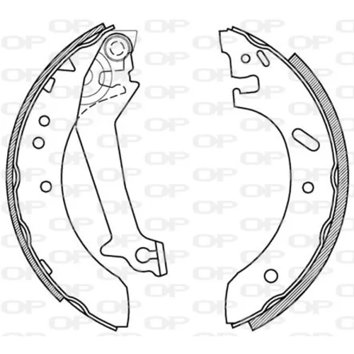 Sada brzdových čeľustí OPEN PARTS BSA2180.00