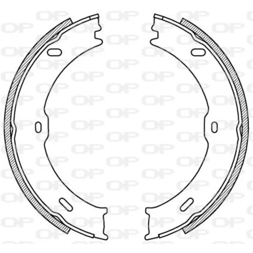 Sada brzdových čeľustí OPEN PARTS BSA2217.00