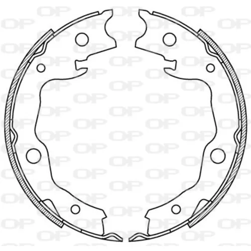 Sada brzdových čeľustí OPEN PARTS BSA2223.00