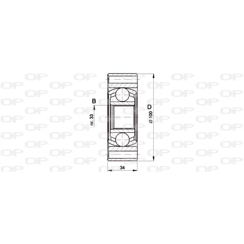 Sada kĺbov hnacieho hriadeľa OPEN PARTS CVJ5398.20