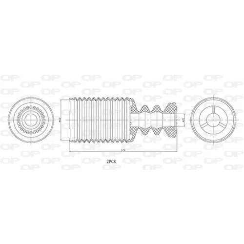 Ochranná sada tlmiča proti prachu OPEN PARTS DCK5112.02