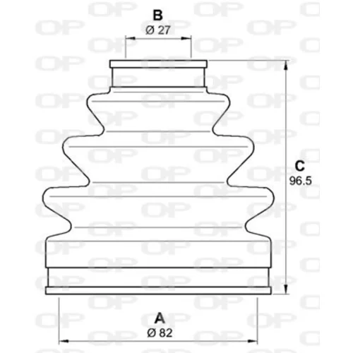 Manžeta hnacieho hriadeľa - opravná sada SJK7211.00 (OPEN PARTS) - obr. 1