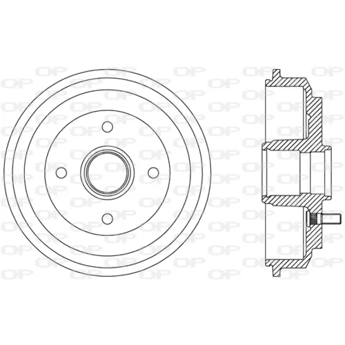 Brzdový bubon OPEN PARTS BAD9072.30