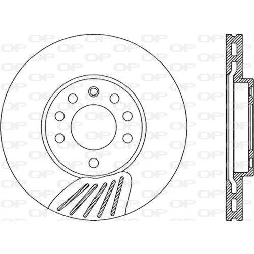 Brzdový kotúč OPEN PARTS BDA1908.20