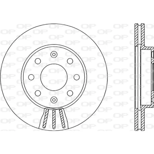 Brzdový kotúč OPEN PARTS BDA2145.20