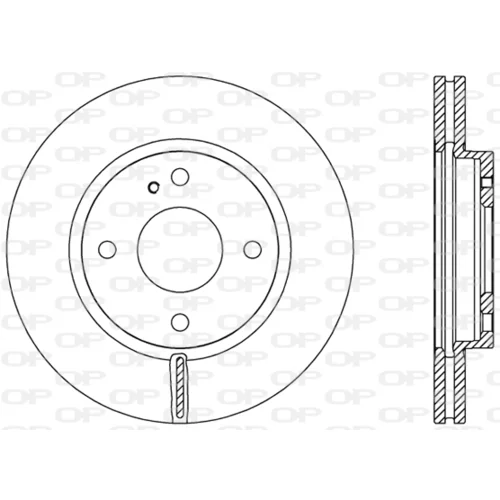 Brzdový kotúč OPEN PARTS BDA2454.20