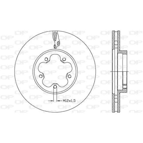 Brzdový kotúč OPEN PARTS BDA2636.20