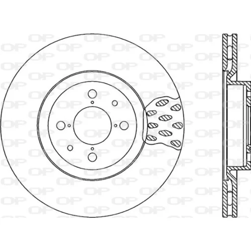 Brzdový kotúč OPEN PARTS BDR1016.20