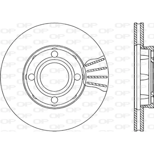 Brzdový kotúč OPEN PARTS BDR1020.20