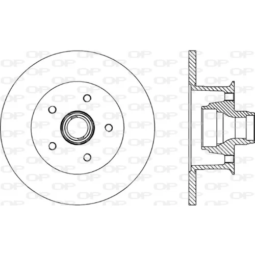 Brzdový kotúč OPEN PARTS BDR1576.10