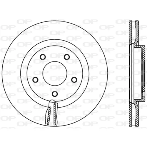 Brzdový kotúč OPEN PARTS BDR2401.20
