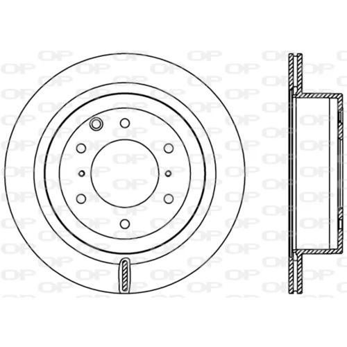 Brzdový kotúč OPEN PARTS BDR2405.20