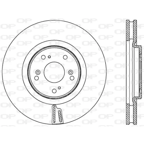 Brzdový kotúč OPEN PARTS BDR2555.20