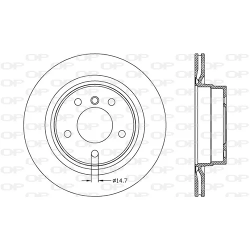 Brzdový kotúč OPEN PARTS BDR2624.20
