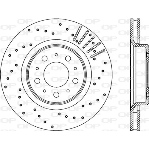 Brzdový kotúč OPEN PARTS BDRS1965.25