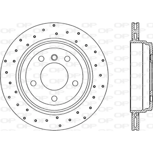 Brzdový kotúč OPEN PARTS BDRS2243.25