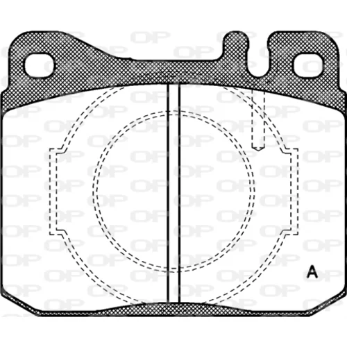 Sada brzdových platničiek kotúčovej brzdy OPEN PARTS BPA0010.40