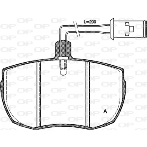 Sada brzdových platničiek kotúčovej brzdy BPA0056.11 (OPEN PARTS)