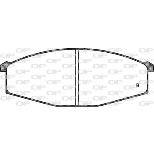 Sada brzdových platničiek kotúčovej brzdy BPA0129.10 (OPEN PARTS) - obr. 1
