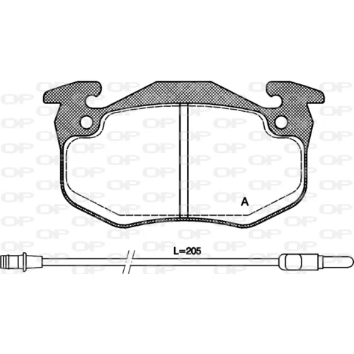 Sada brzdových platničiek kotúčovej brzdy OPEN PARTS BPA0144.32