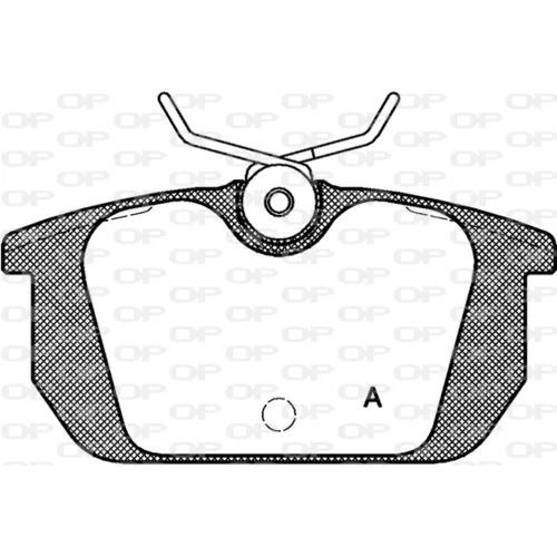 Sada brzdových platničiek kotúčovej brzdy OPEN PARTS BPA0231.00