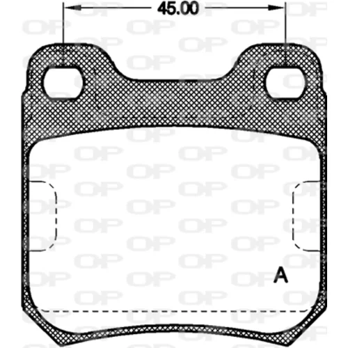 Sada brzdových platničiek kotúčovej brzdy OPEN PARTS BPA0239.40