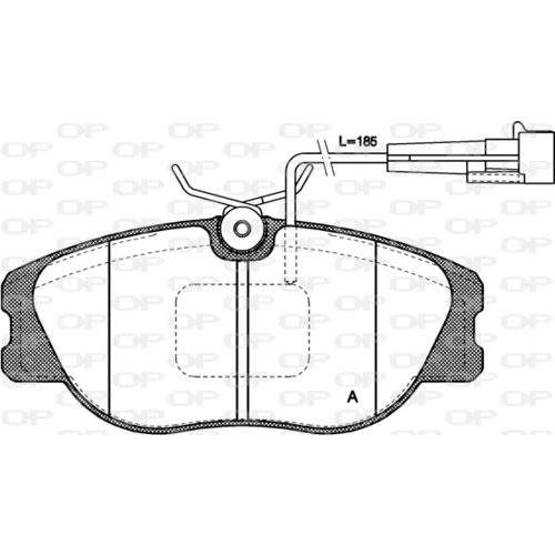 Sada brzdových platničiek kotúčovej brzdy OPEN PARTS BPA0305.12