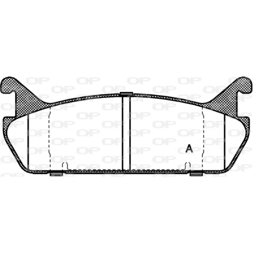 Sada brzdových platničiek kotúčovej brzdy BPA0329.00 (OPEN PARTS)
