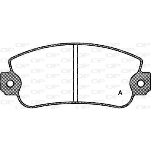 Sada brzdových platničiek kotúčovej brzdy OPEN PARTS BPA0372.30