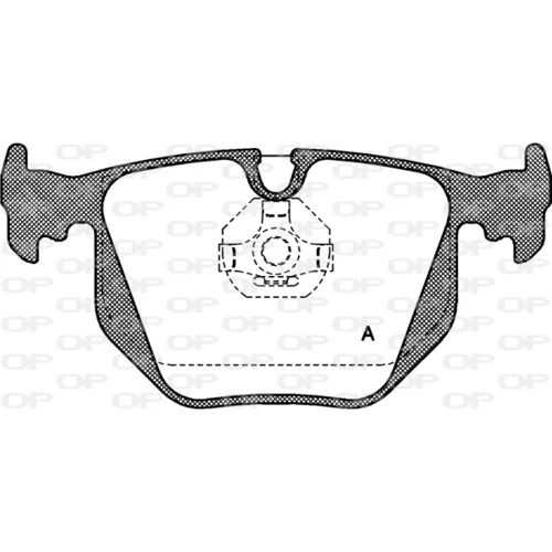 Sada brzdových platničiek kotúčovej brzdy OPEN PARTS BPA0381.00