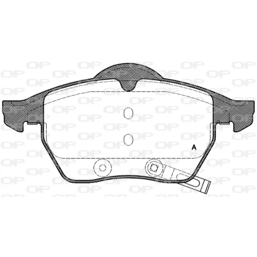 Sada brzdových platničiek kotúčovej brzdy OPEN PARTS BPA0390.32